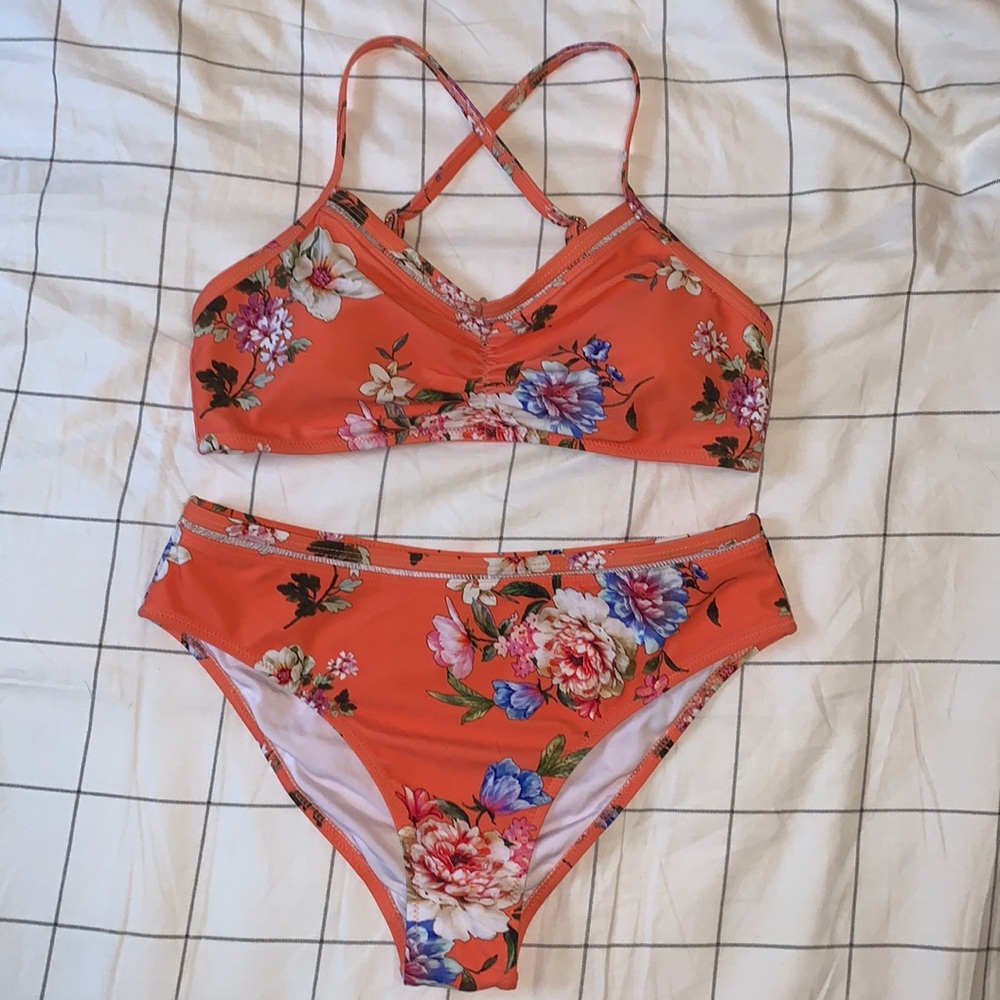 Cupshe high waisted bikini, EUC, size M